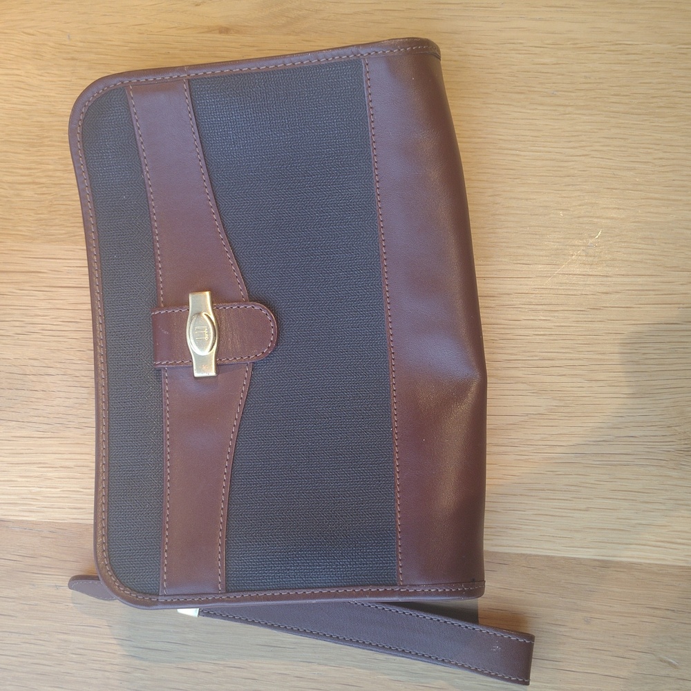 Dunhill Elegant Brown and Black Women's Clutch